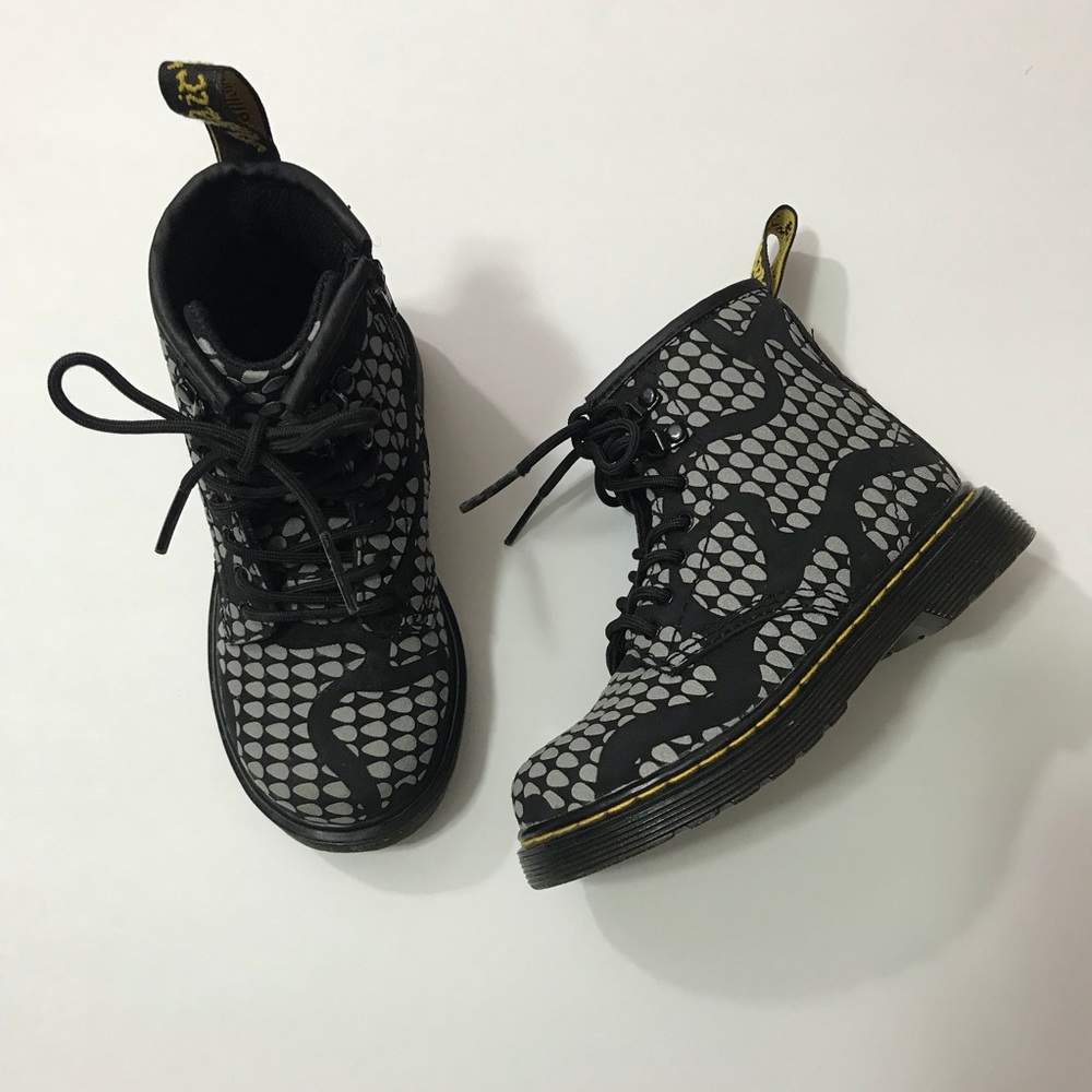 Dr. Marten Delaney 8-eye Reflective Side Zip Boot